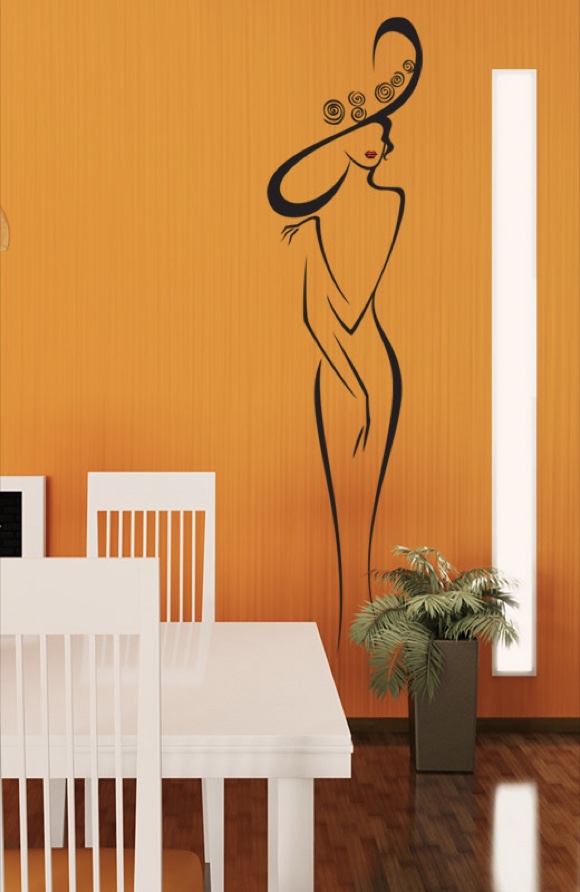 Weibliche Gestalt mit Hut