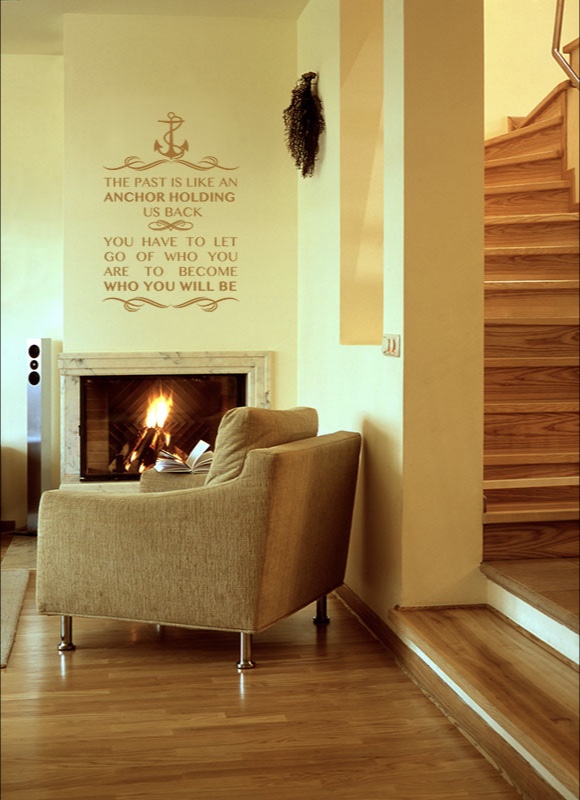 The past is like an anchor holding us back ...