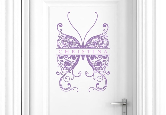 Name mit Schmetterling