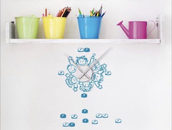 Wandtattoouhr Kinder